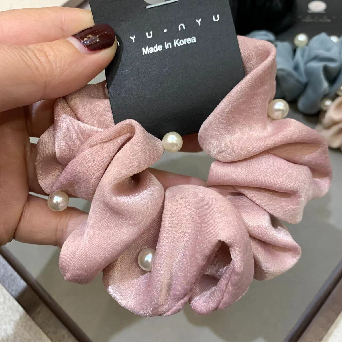 Pink Pearl Hair Band